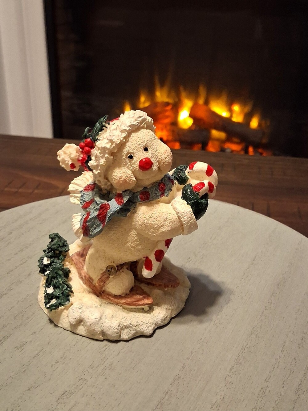 VIintage White Snowman Collectible Figurine